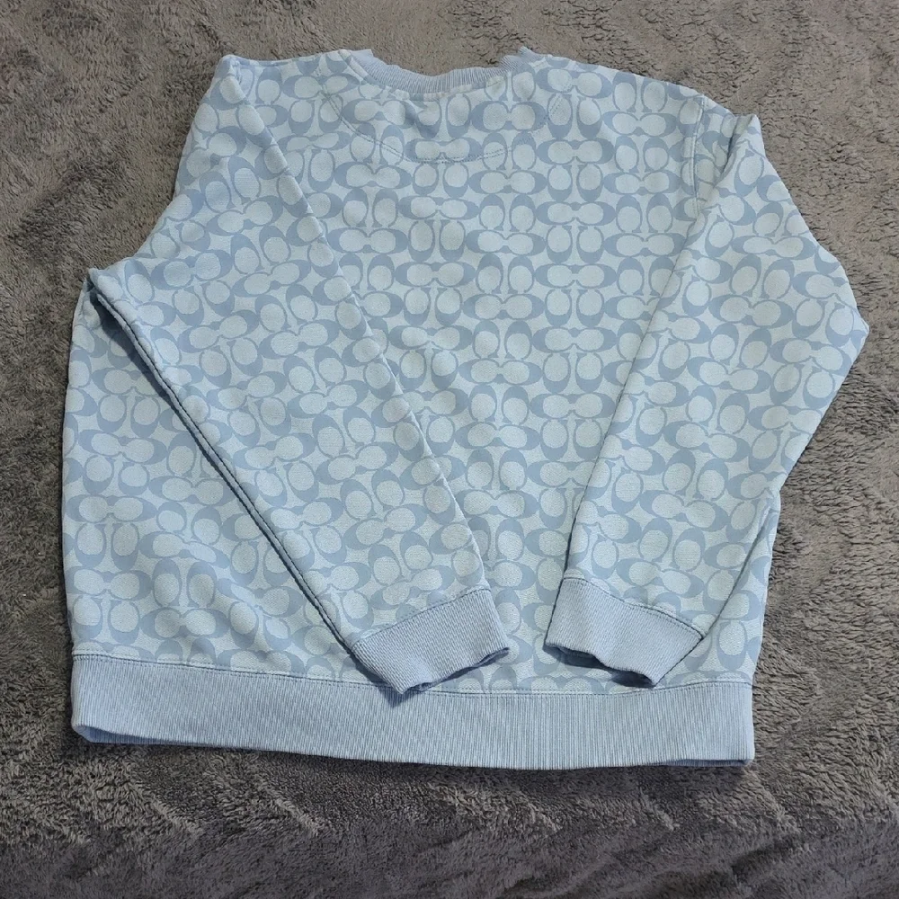 Coach Sweatshirt in Soft Blue - Picture 5 of 14